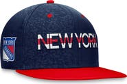 FANATICS Men's Fanatics Branded Navy/Red New York Rangers Authentic Pro Rink Two-Tone Snapback Hat