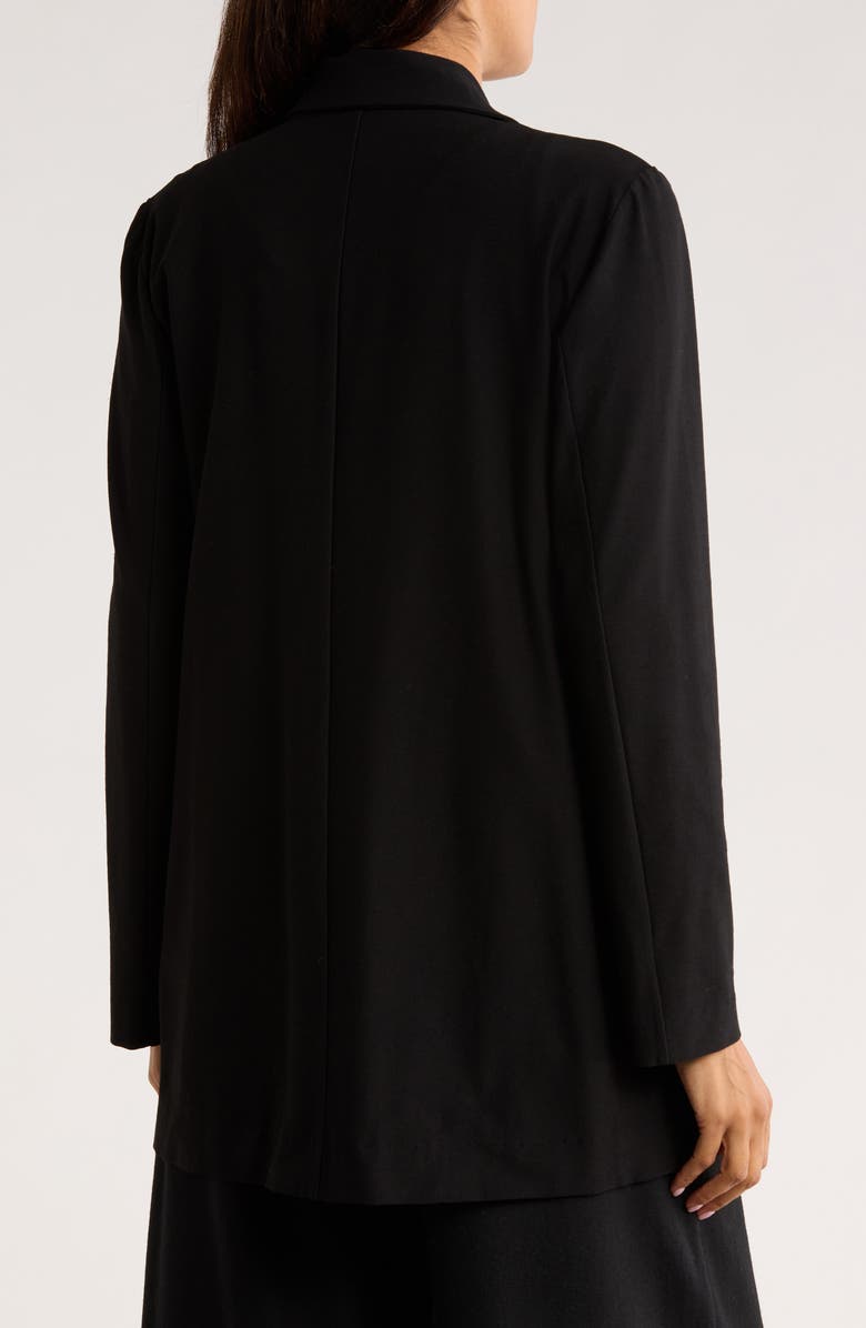 Eileen Fisher Long Blazer, Alternate, color, Black