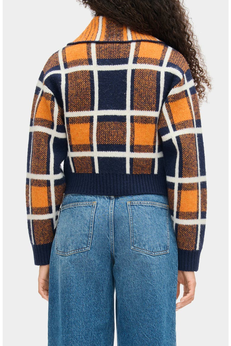 Carmen Plaid Knit Jacket, Alternate, color, MULTI