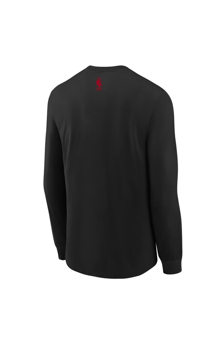 Nike Youth Nike  Black Portland Trail Blazers 2024/25 City Edition Wordmark Performance Long Sleeve T-Shirt, Alternate, color, 