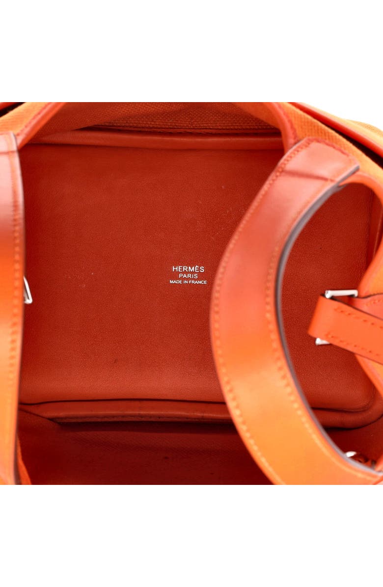 Pre-Owned Hermes Cargo Picotin Lock Bag Canvas and Swift PM, Alternate, color, Orange Minium