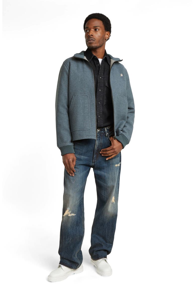 Recycled Wool Blend Utility Jacket, Alternate, color, AXIS