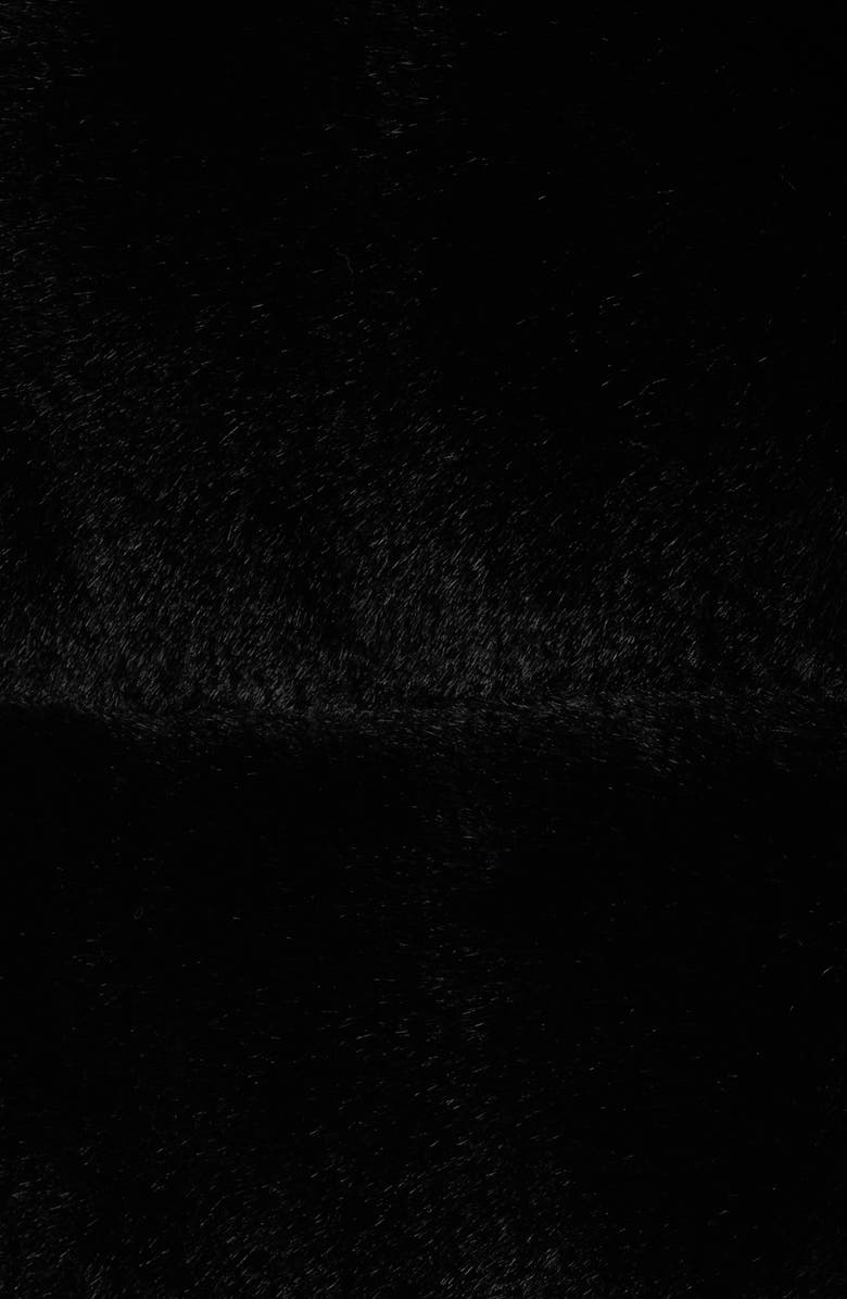 Via Spiga Hooded Faux Fur Vest, Alternate, color, Black