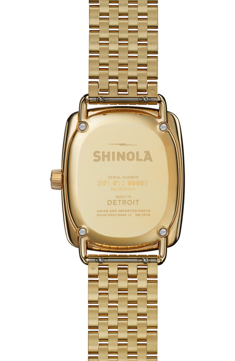 Shinola Bixby Diamond Bracelet Watch, 34mm, Alternate, color, 
