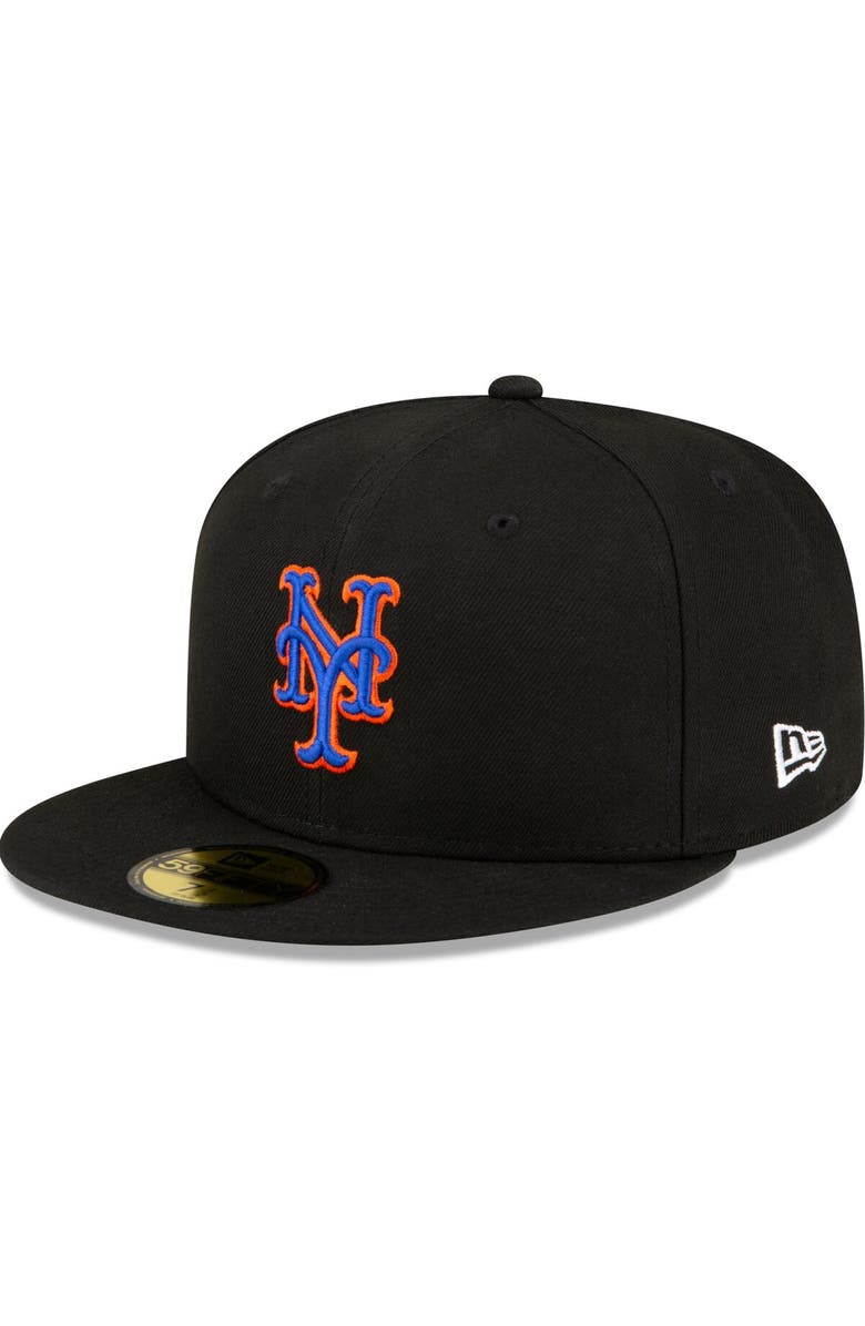 New Era Youth New Era Black New York Mets Authentic Collection Alternate On-Field 59FIFTY Fitted Hat, Main, color,
