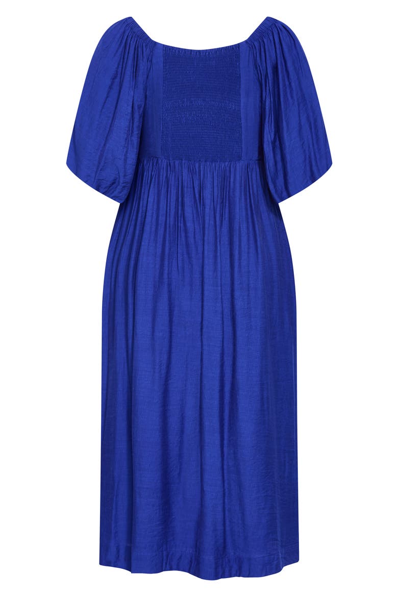 Sherree V-Neck Dress, Alternate, color, OCEAN BLUE