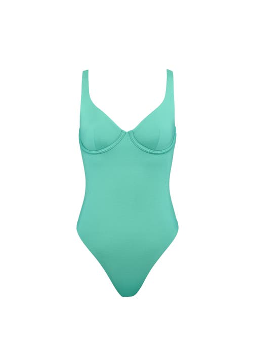 Cuup The Scoop One Piece Swim In Green