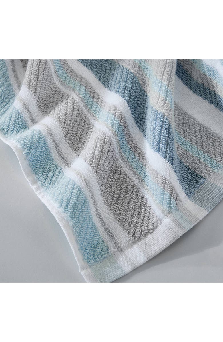 Tommy Bahama Ocean Bay Stripe Print Towel Set, Alternate, color, Tranquil Blue Seagull Grey