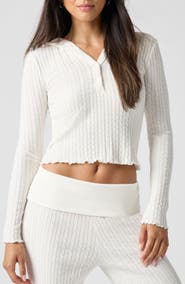 Florence by Mills Baby Cable Knit Cropped Hoodie