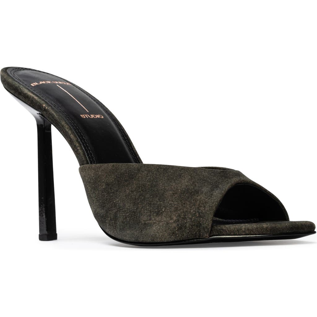 BLACK SUEDE STUDIO Nori 100 Sandal in Dark Brown