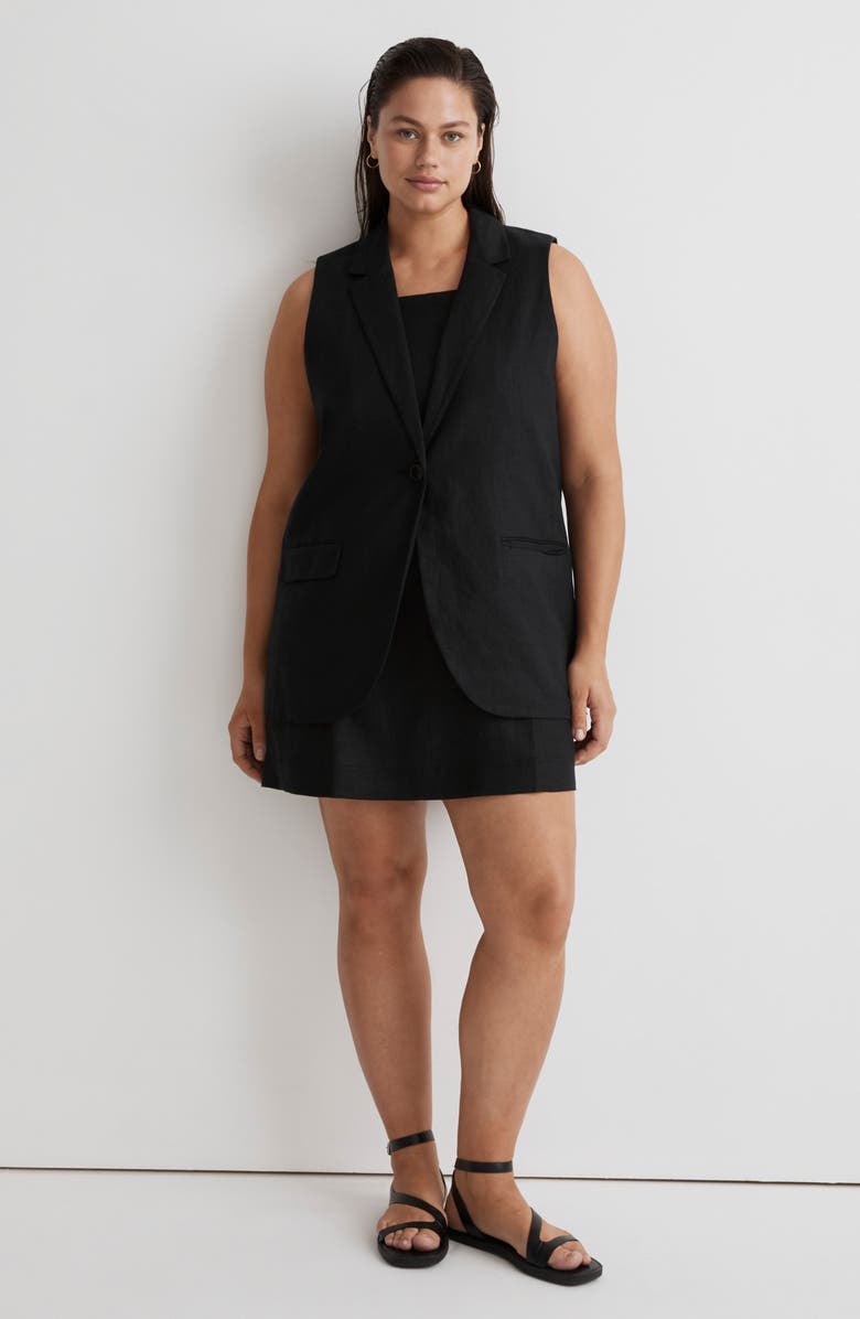 Madewell The Larsen Linen Vest, Alternate, color,