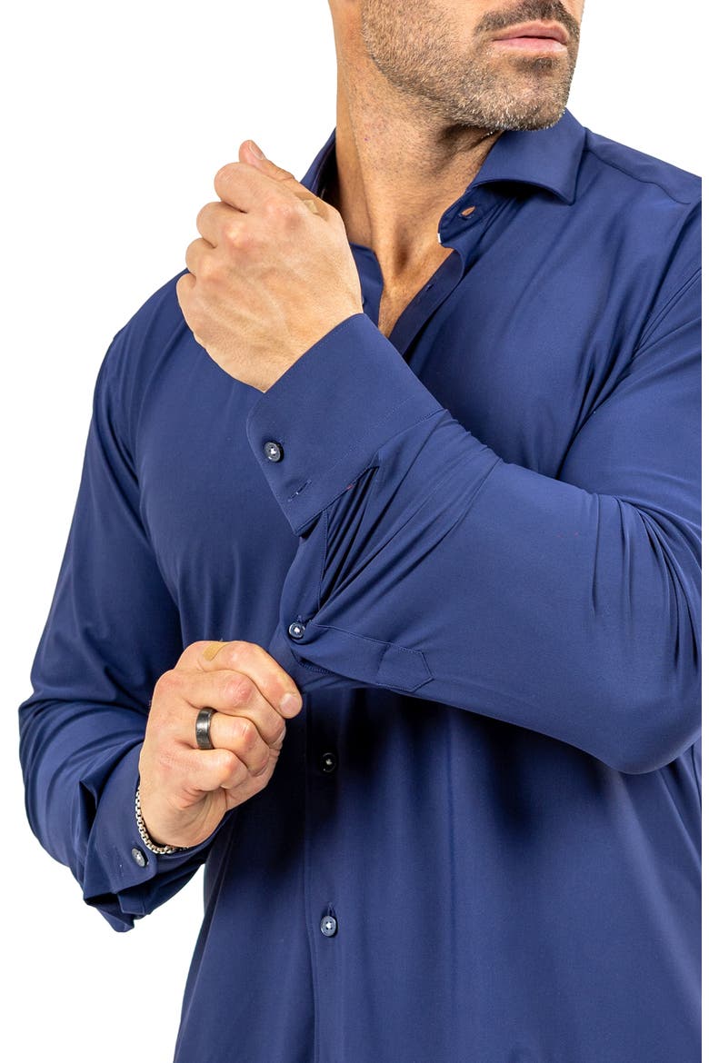 Eins Marthy Contemporary Fit Button-Up Shirt, Alternate, color, BLUE