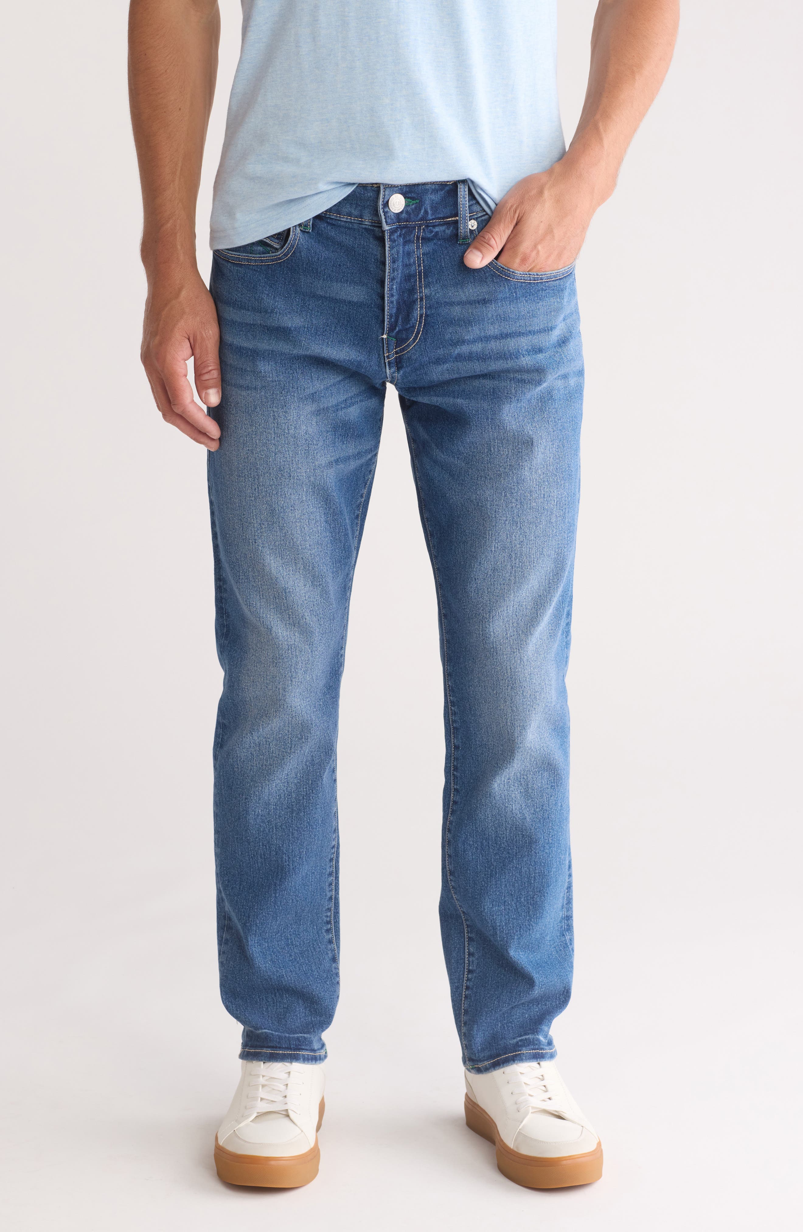 True Religion Geno Snap Flap Pocket Slim Jeans