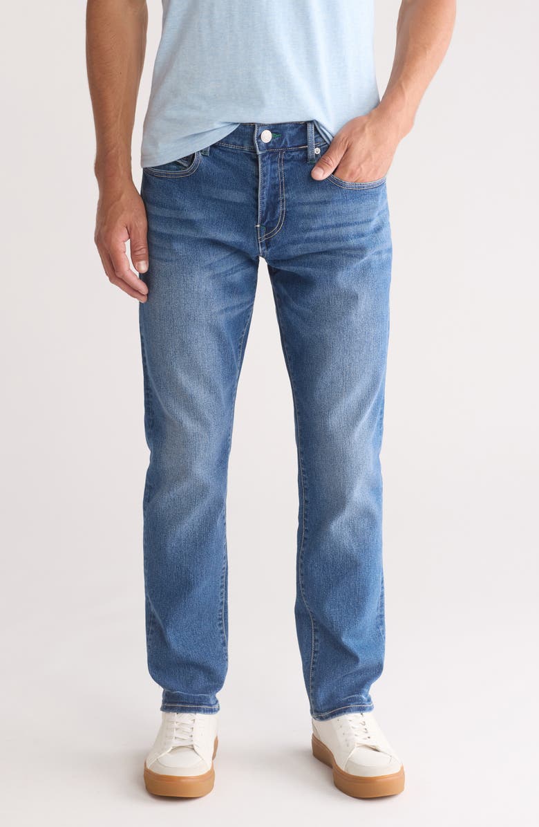 True Religion Geno Snap Flap Pocket Slim Jeans, Main, color, Medium Aut