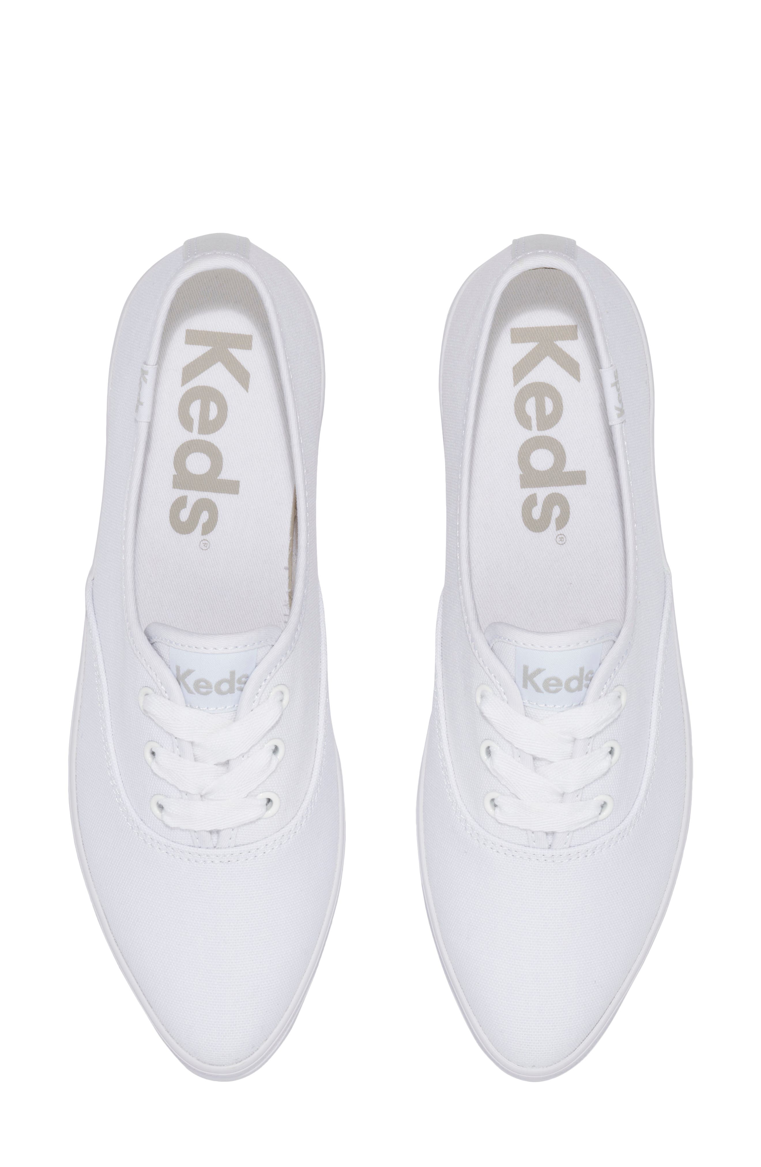 Keds<sup>®</sup> Point Platform Sneaker, Alternate, color, White Canvas