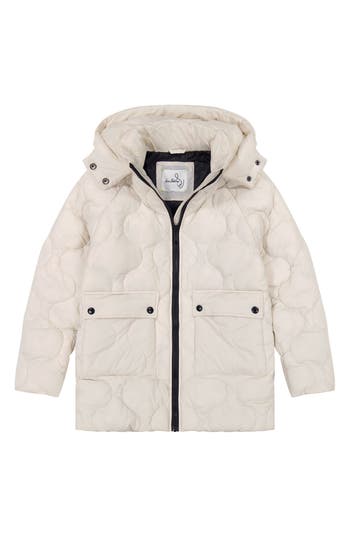 Sam Edelman Kids' Onion Quilt Stadium Jacket In Gray