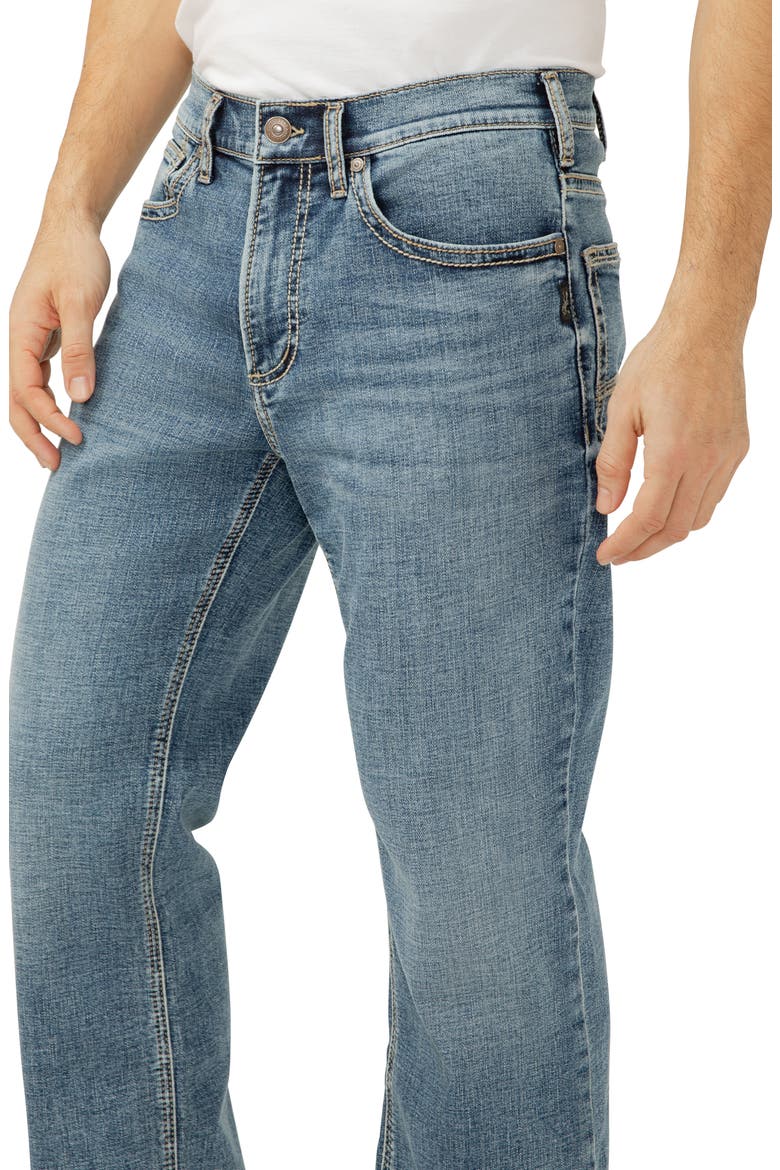 Gordie Relaxed Fit Straight Leg Jeans, Alternate, color, REDWOOD