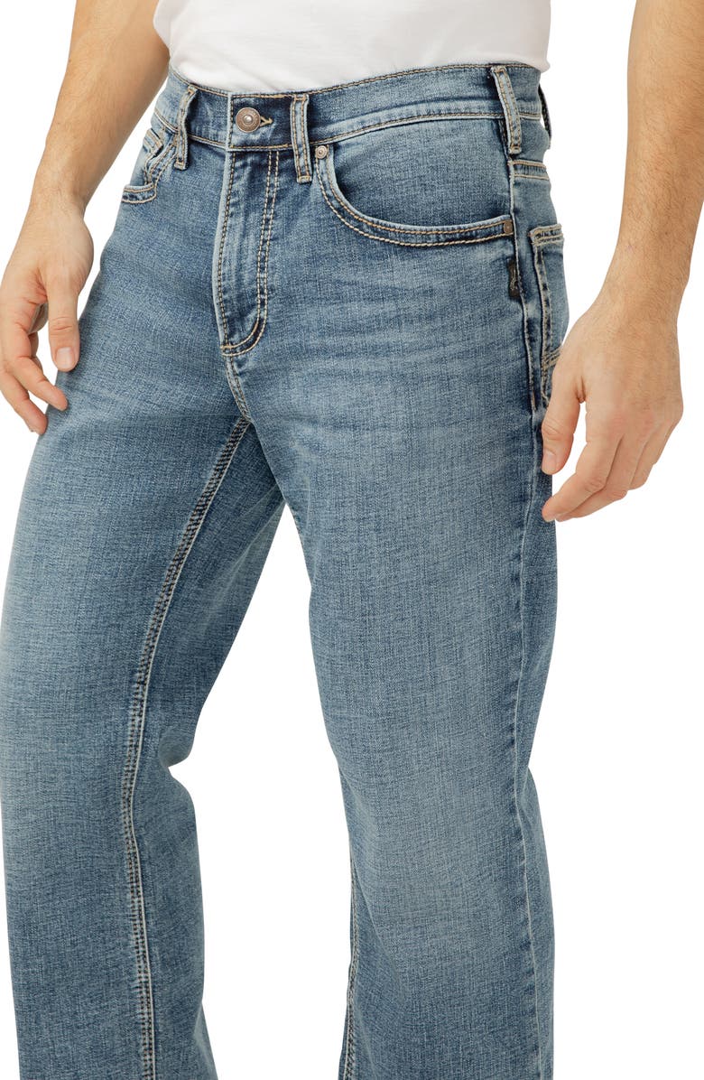 Silver Jeans Co. Gordie Relaxed Fit Straight Leg Jeans, Alternate, color, Redwood