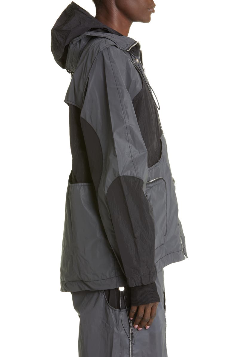 Dion Lee Reflective Hooded Windbreaker, Alternate, color, 