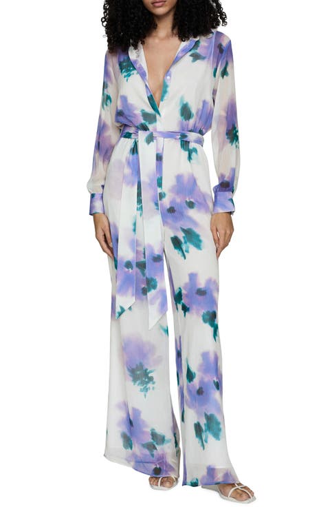 Floral Long Sleeve Jumpsuit