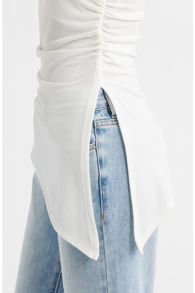 Ines Asymmetric Hem Bandeau Top, Alternate, color, WHITE
