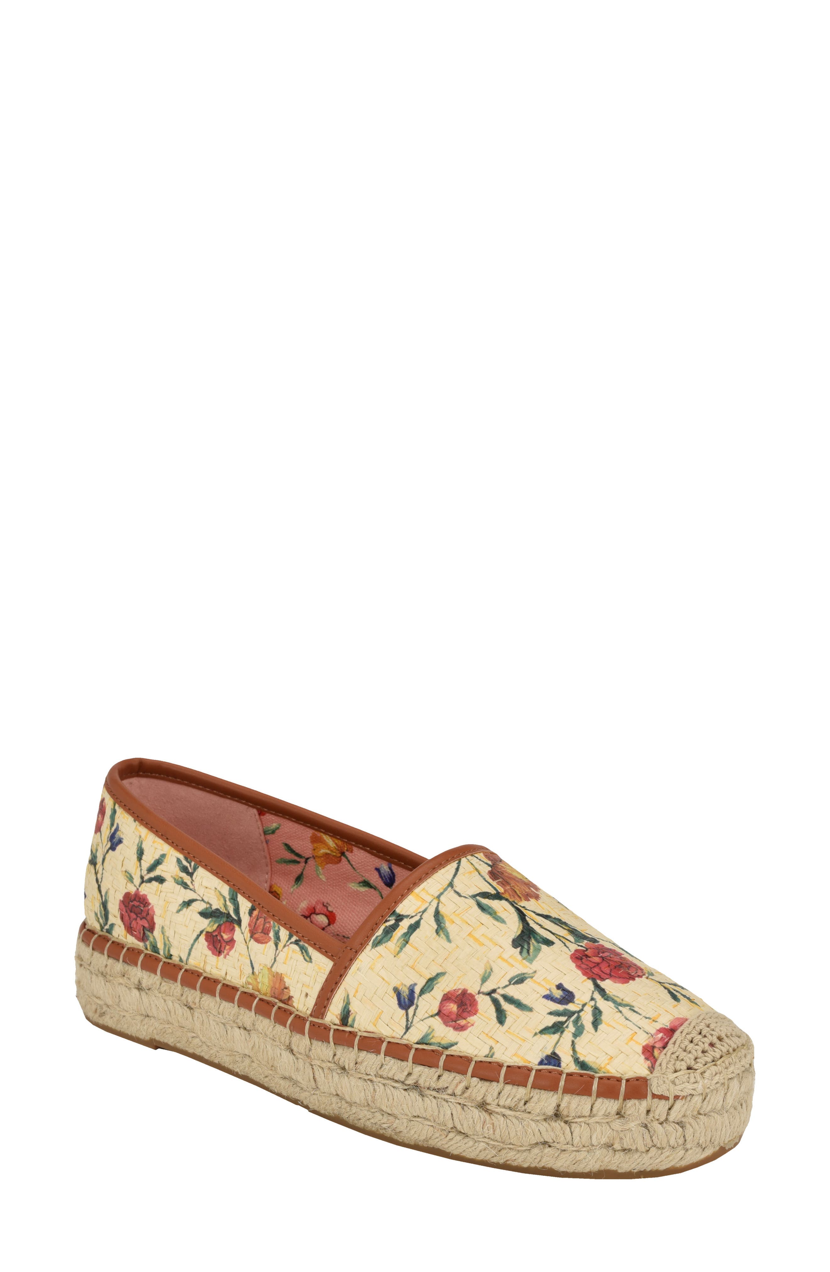 Joelya Platform Espadrille, Main, color, BEIGE