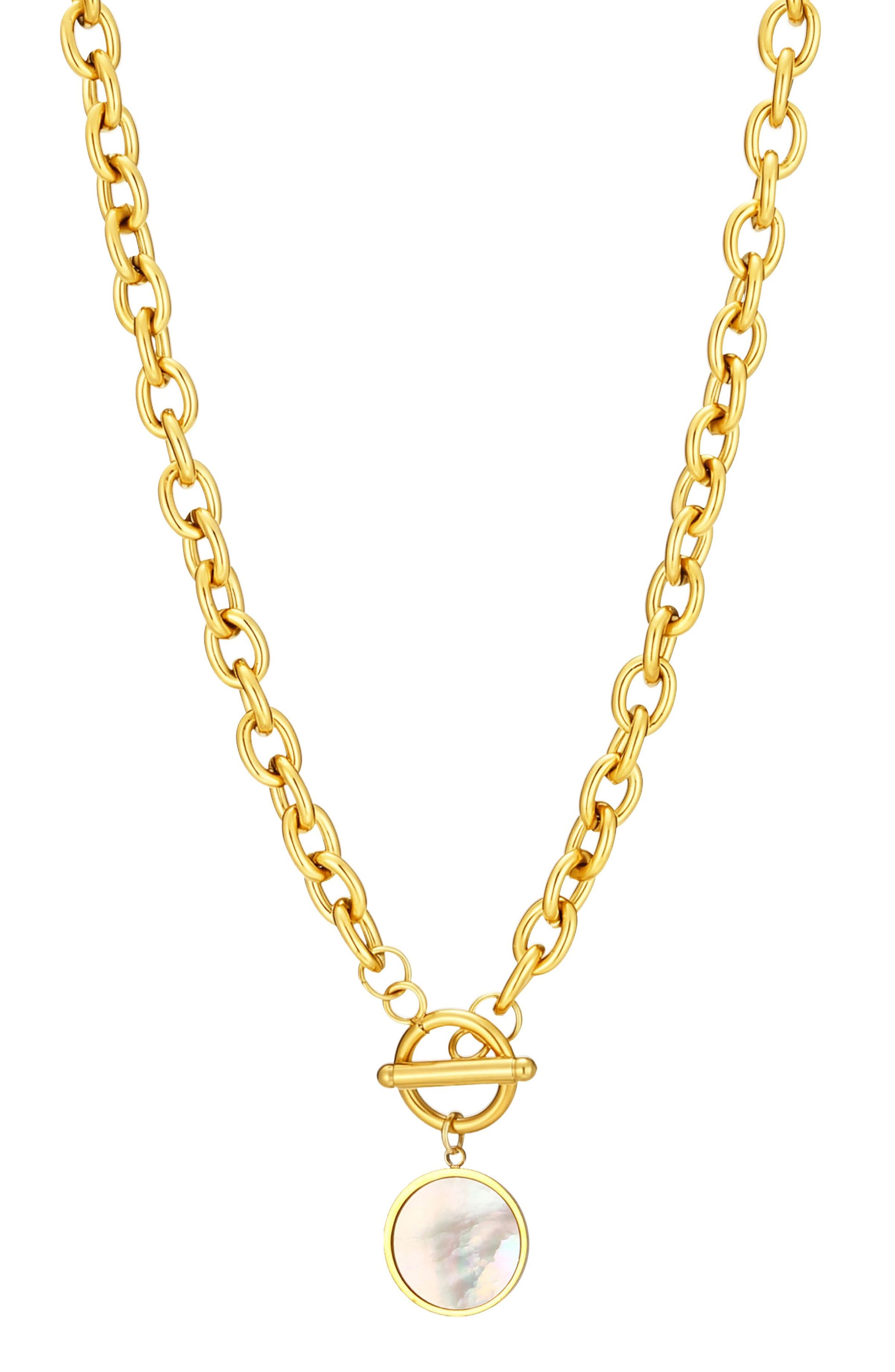 18k Gold Plated Pendant Necklace