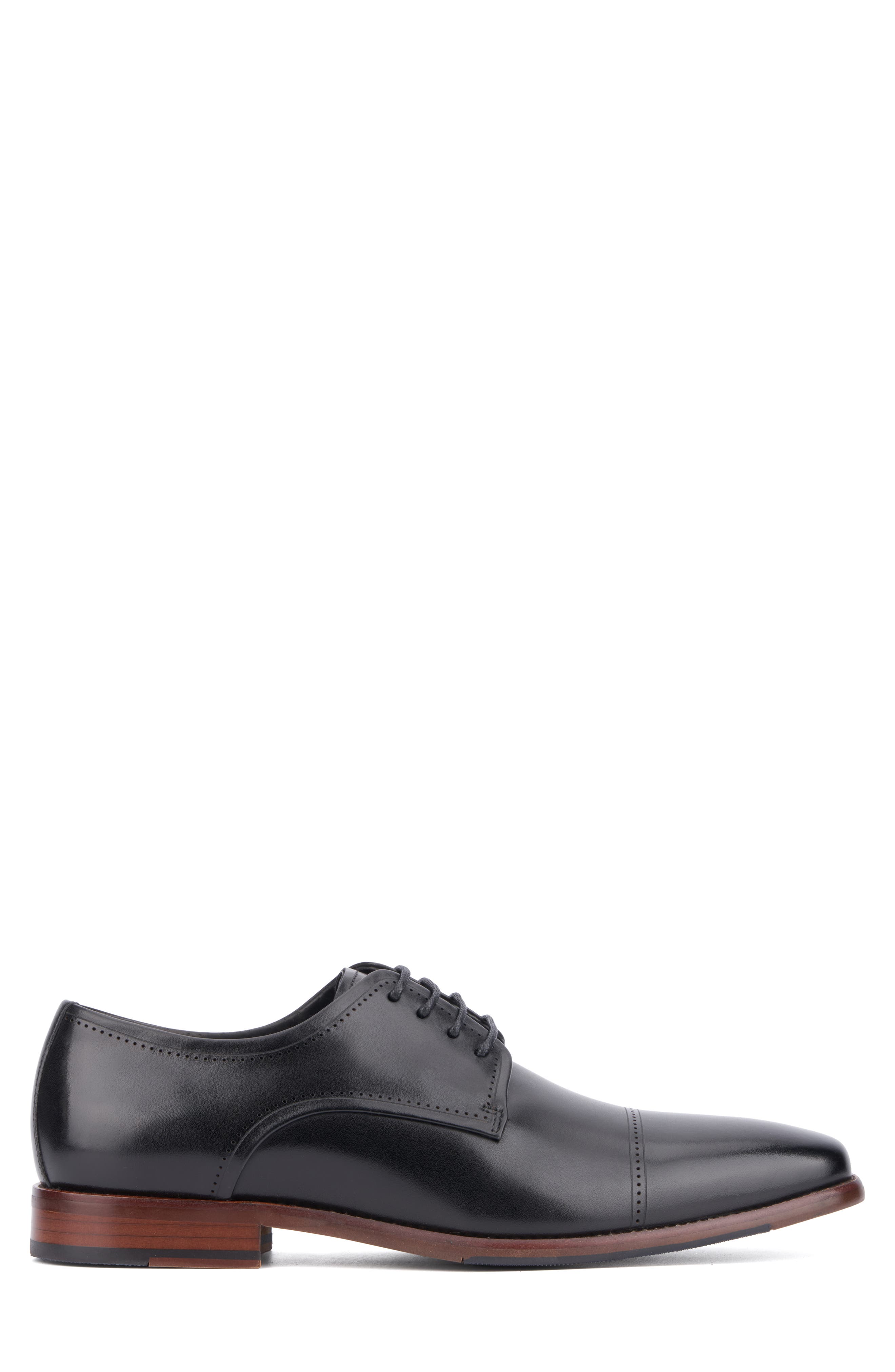 VINTAGE FOUNDRY Brent Cap Toe Oxford, Alternate, color, Black