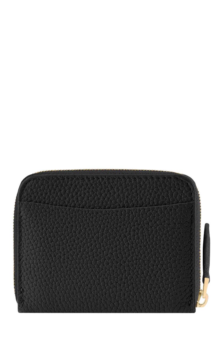 MAISON de SABRÉ Small Leather Zipped Wallet, Alternate, color, Black Caviar