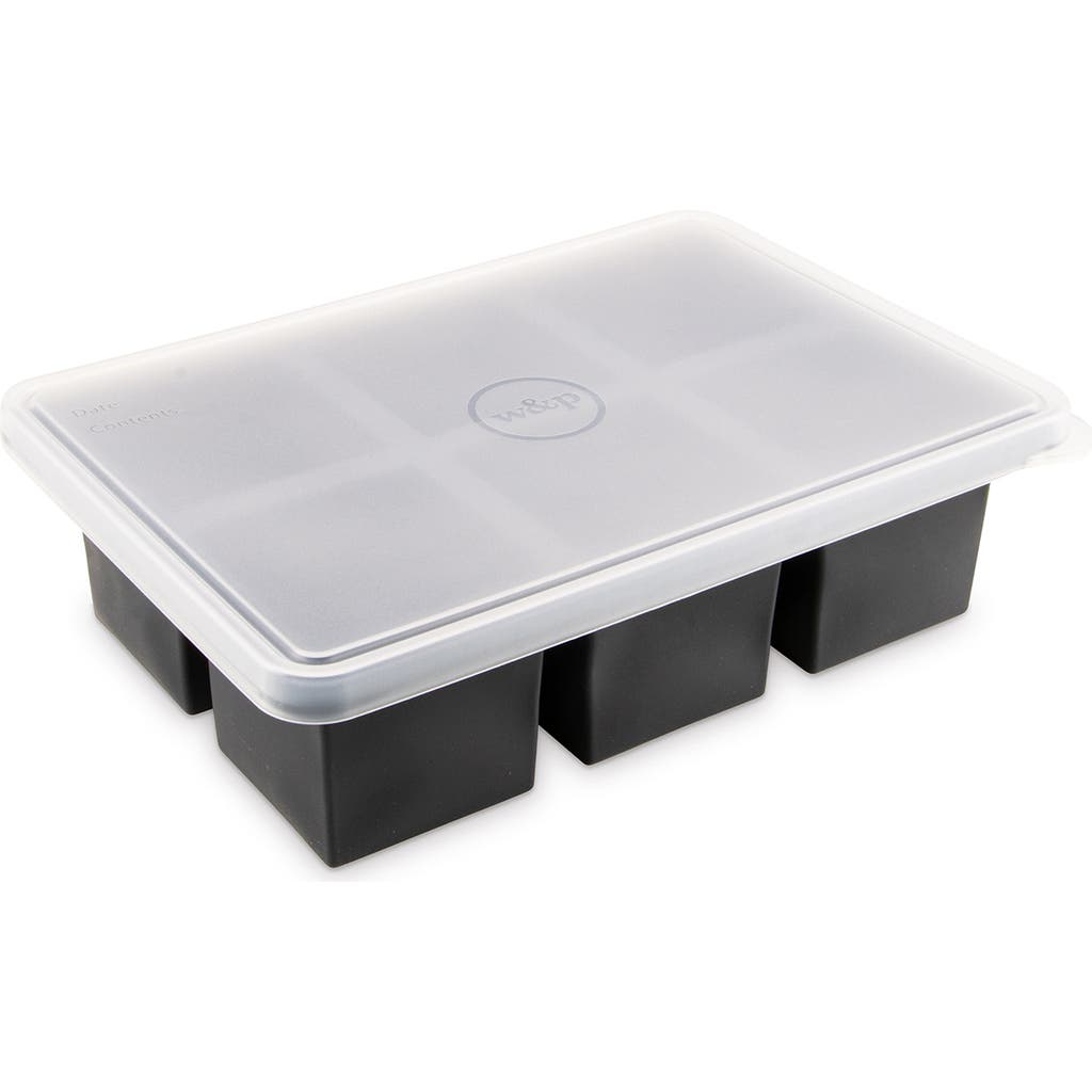 W&p Design Cup 6-cube Freezer Tray In Gray
