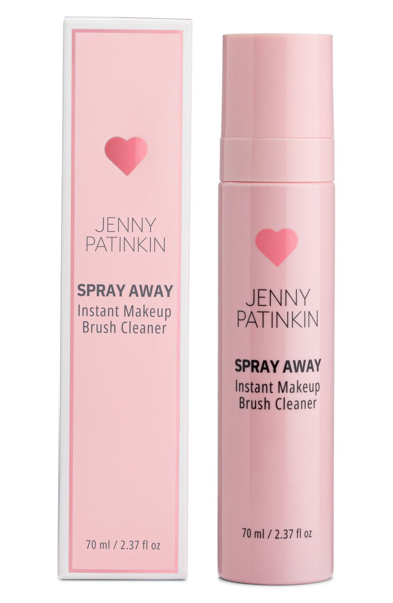 Jenny Patinkin Spray Away Instant Makeup Brush Cleanser, Main, color, Pink