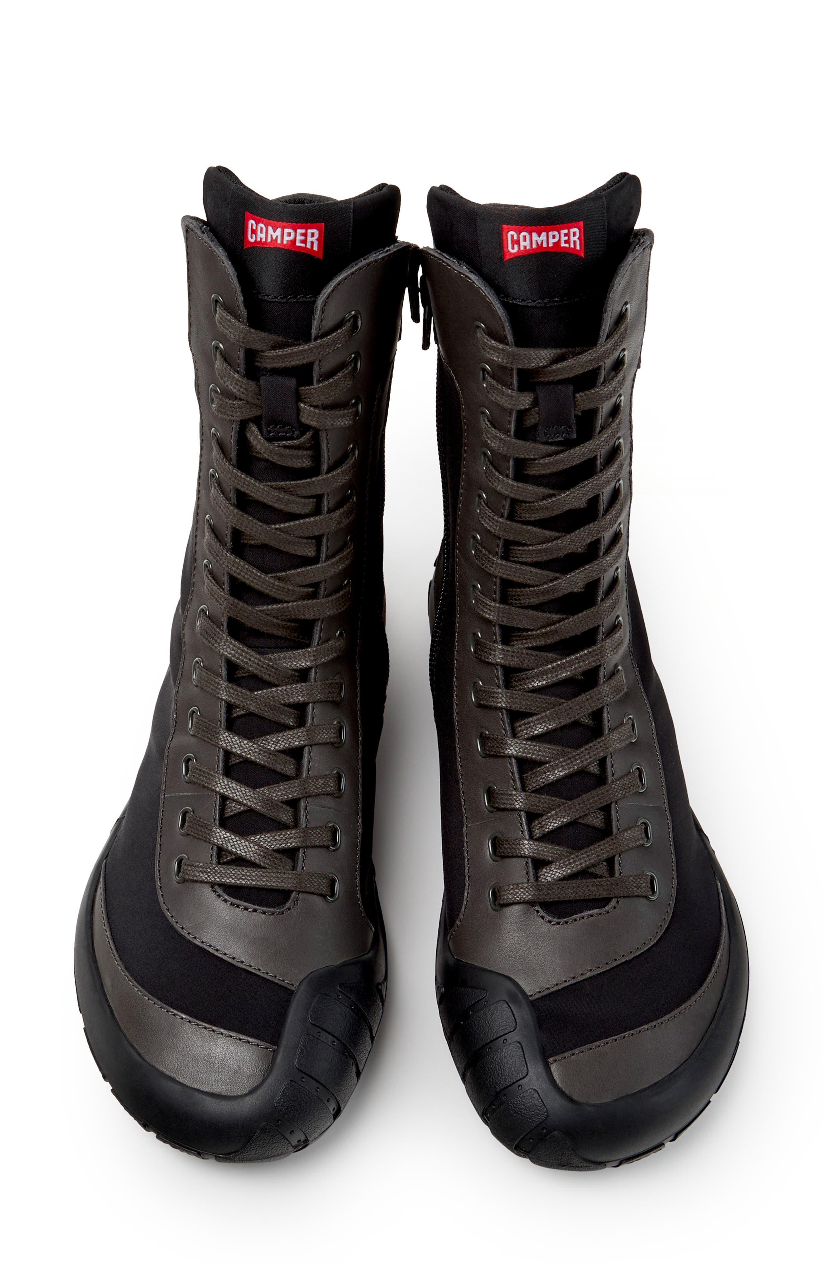 Peu Path Tall Boot, Alternate, color, BLACK