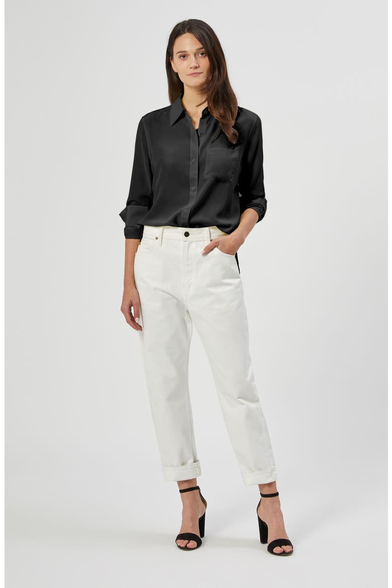 Bradner Silk Blouse, Alternate, color, TRUE BLACK
