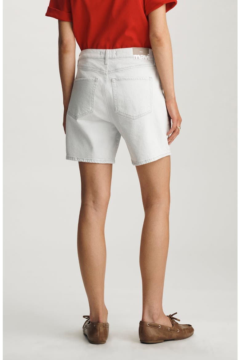 Heidi High Waist Mid Thigh Denim Shorts, Alternate, color, LIGHT SKY CLASSIC BLUE