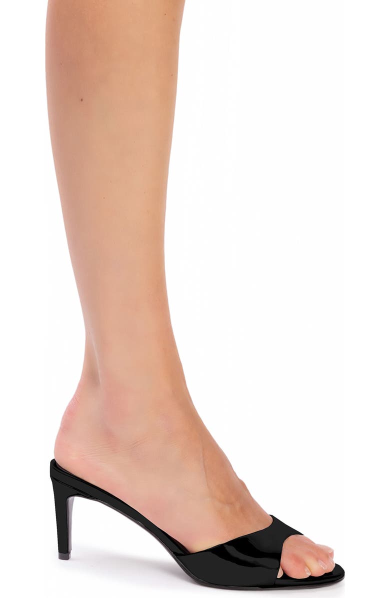 BLACK SUEDE STUDIO Freddie Slide Sandal, Alternate, color, Black Patent