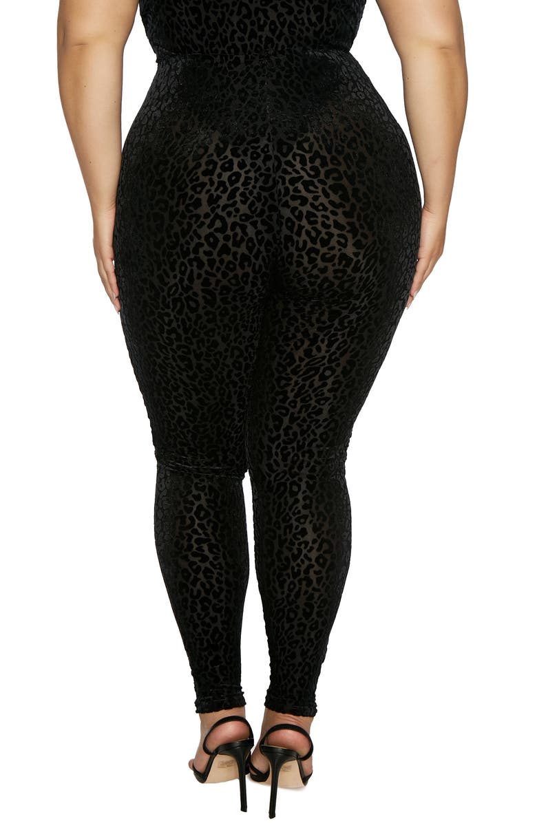 Naked Wardrobe Animal Print Leggings, Alternate, color,