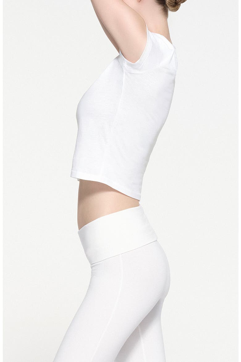 Relaxed Shrunken T-Shirt, Alternate, color, SNOW