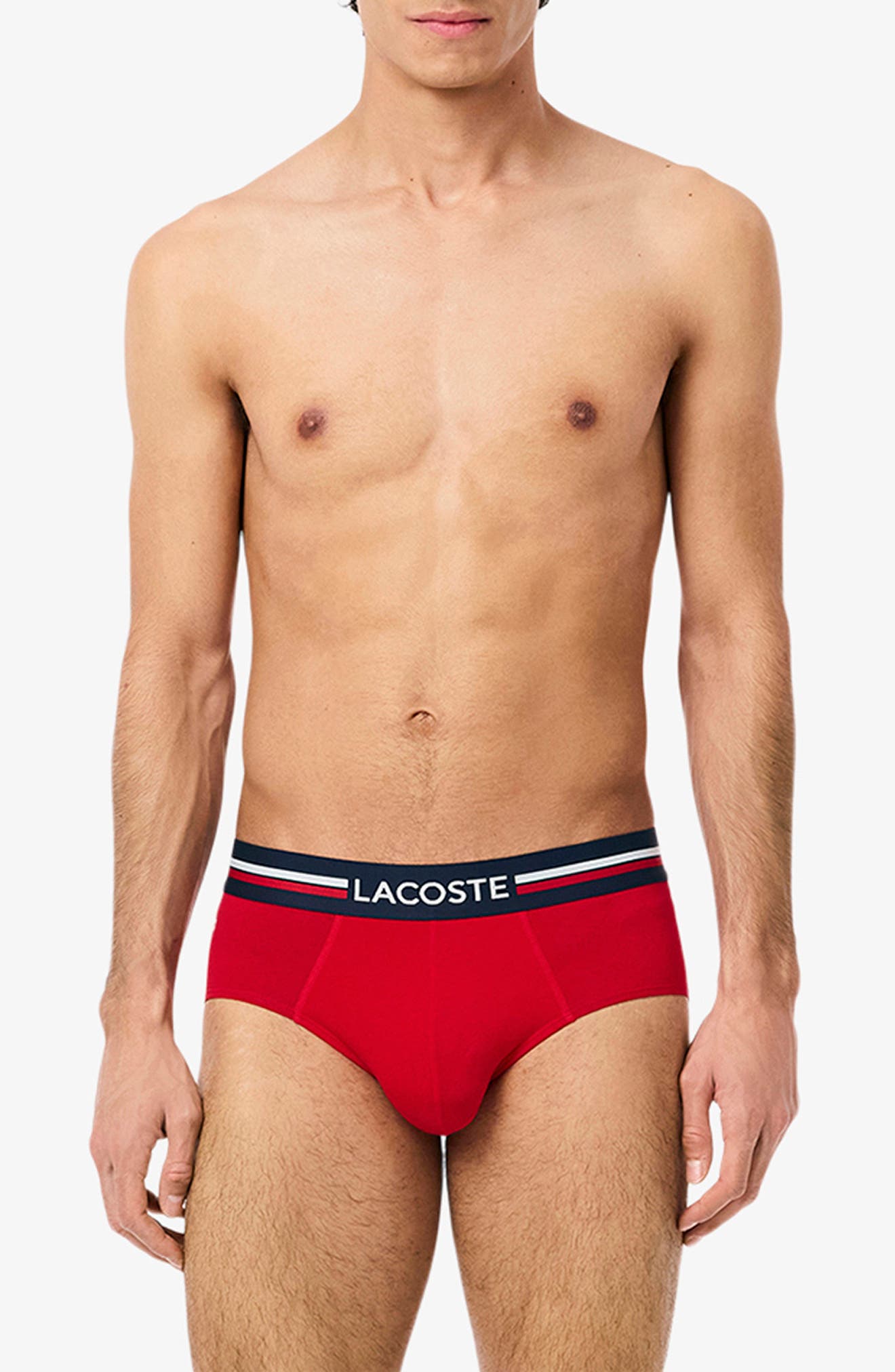 selected NAVY BLUE/ SILVER CHINE/ RED