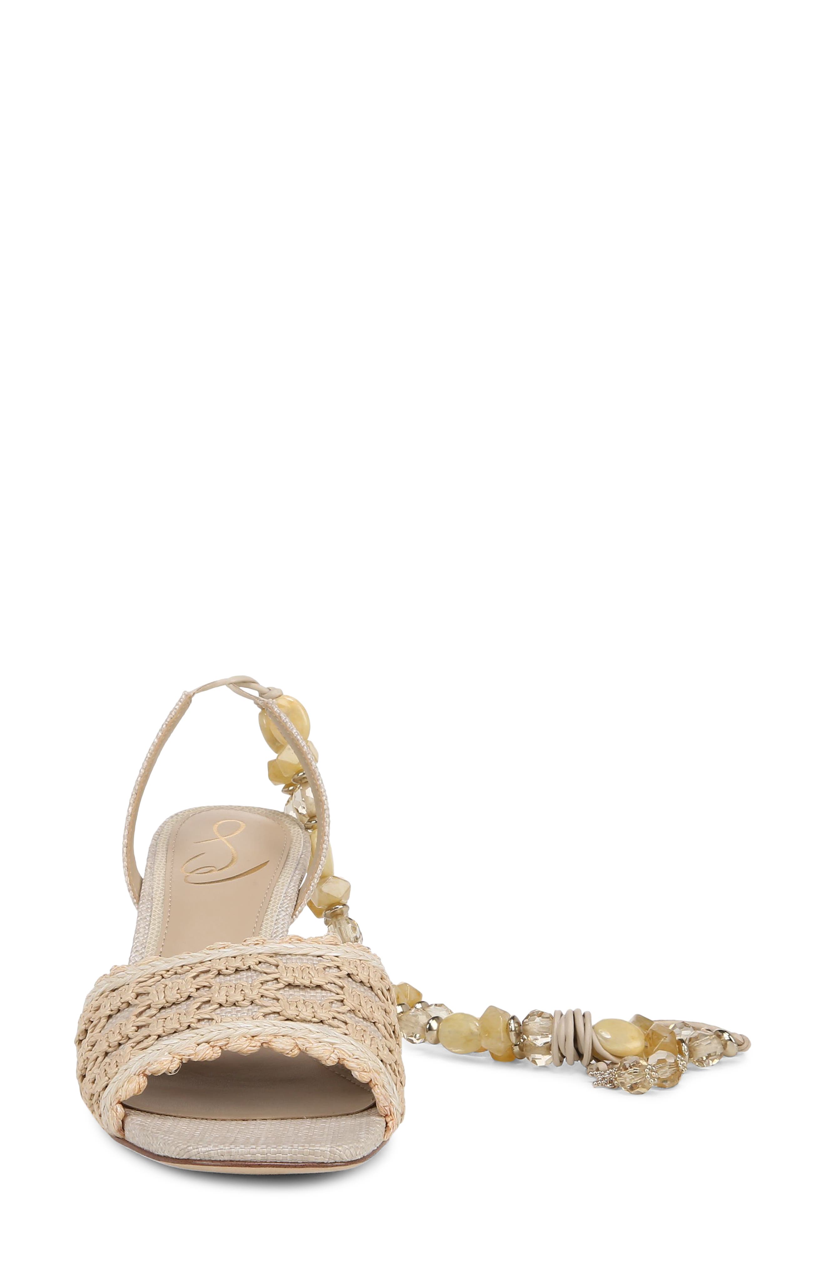 Sam Edelman Pamela Ankle Strap Sandal, Alternate, color, Linen Se/Light Natur