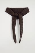 COS Pointelle-knit Triangle Scarf