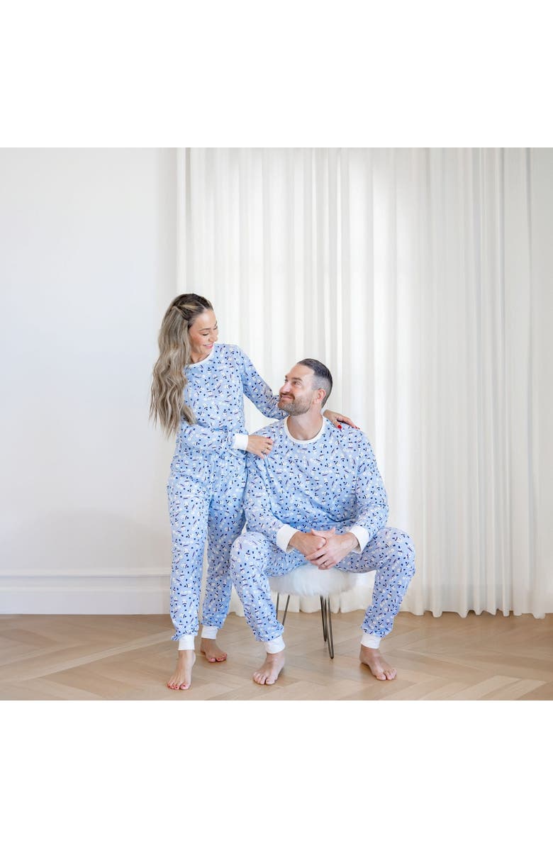 Norani Organic Adult Women's Pajamas Set - Holiday Snowmen, Alternate, color, Holiday Snowmen