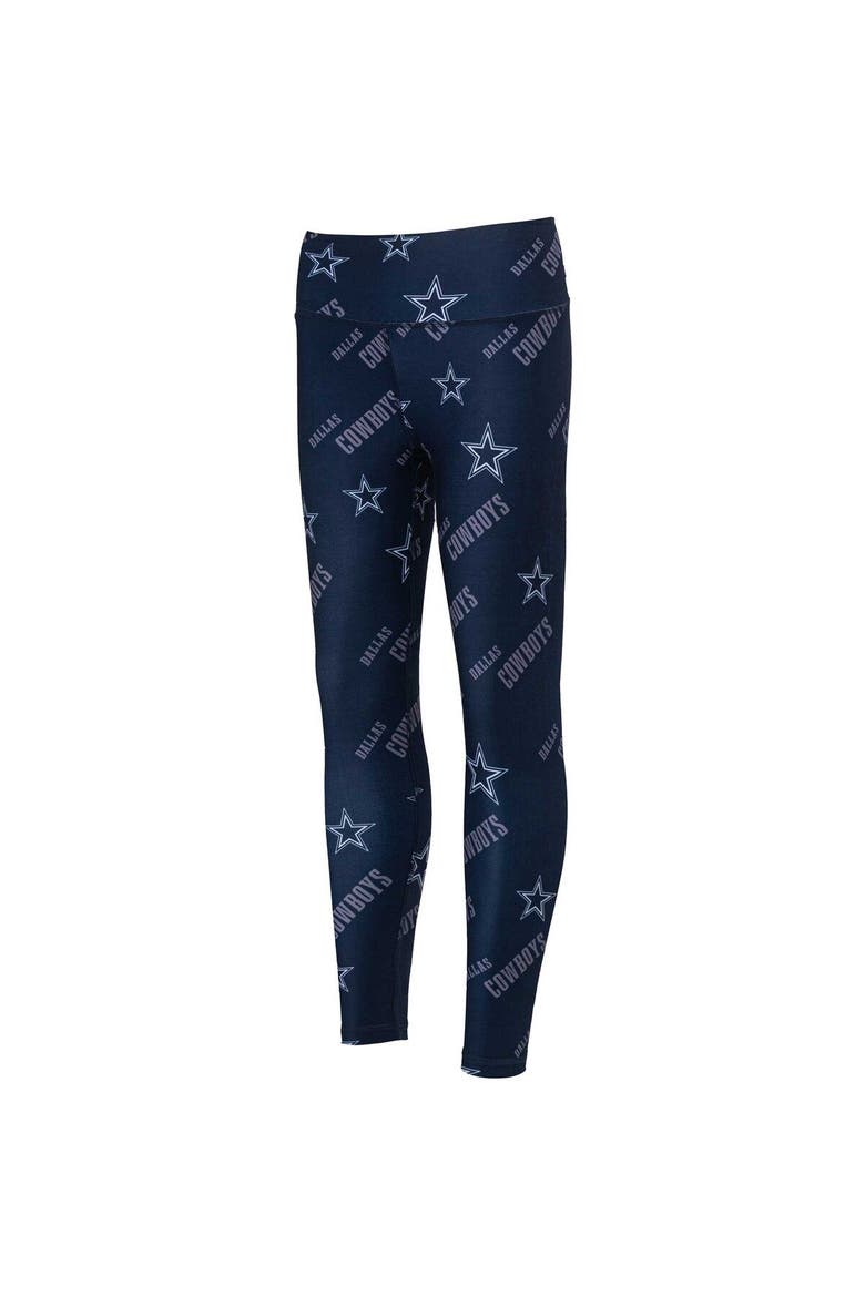 Women's Concepts Sport Navy Dallas Cowboys Breakthrough Allover Print Lounge Leggings, Main, color, Navy