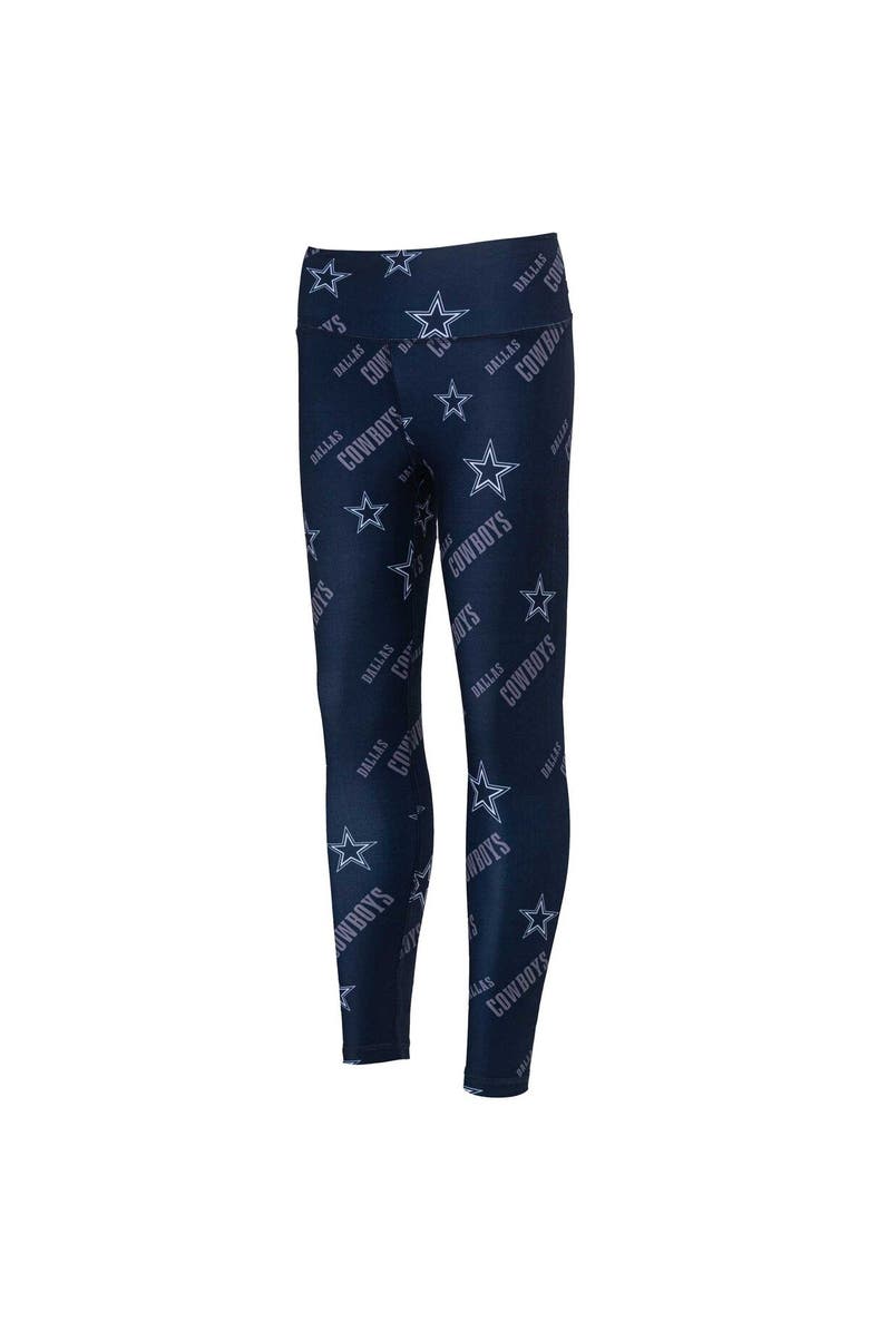 CONCEPTS SPORT Women's Concepts Sport Navy Dallas Cowboys Breakthrough Allover Print Lounge Leggings, Main, color, Navy