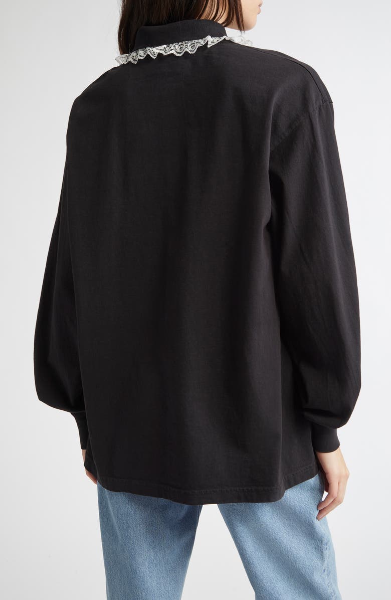 Tanner Fletcher Gender Inclusive Lace Trim Polo, Alternate, color,