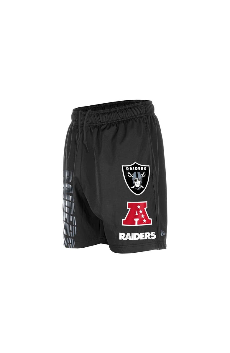 New Era Men's New Era  Black Las Vegas Raiders Match Shorts, Alternate, color, Black