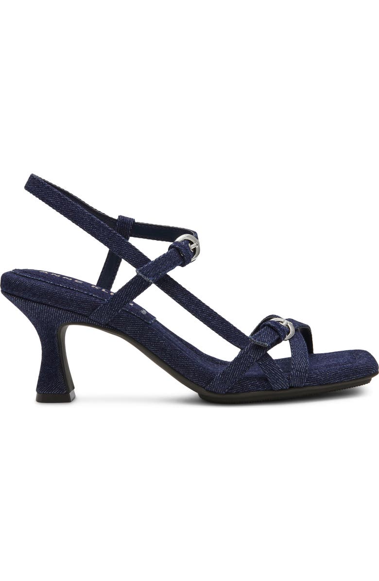 Anne Klein Jaydyn Kitten Heel Sandal, Alternate, color, Denim
