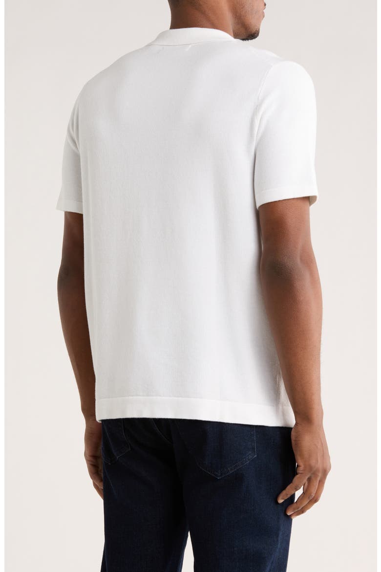 Peck Johnny Collar Sweater Polo, Alternate, color, WHITE