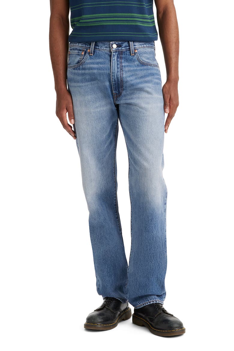 555™ Relaxed Straight Jeans, Main, color, INDIGO CHAMPION