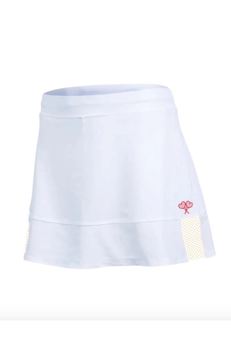 Love All Tennis Women's Tracy Skort Polka Dot, Main, color, White