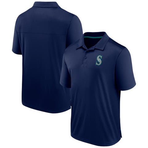 Men's Fanatics Branded  Navy Seattle Mariners Fitted Polo